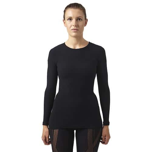 Megmeister Womens Cycle Base Layer LS Black
