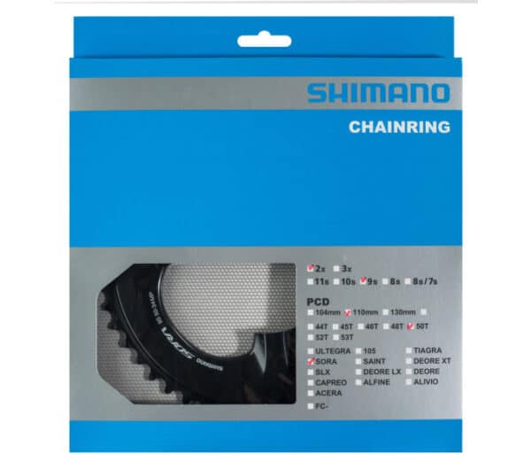 Shimano Kettingblad 50T-MP Sora FC-R3000 Zwart