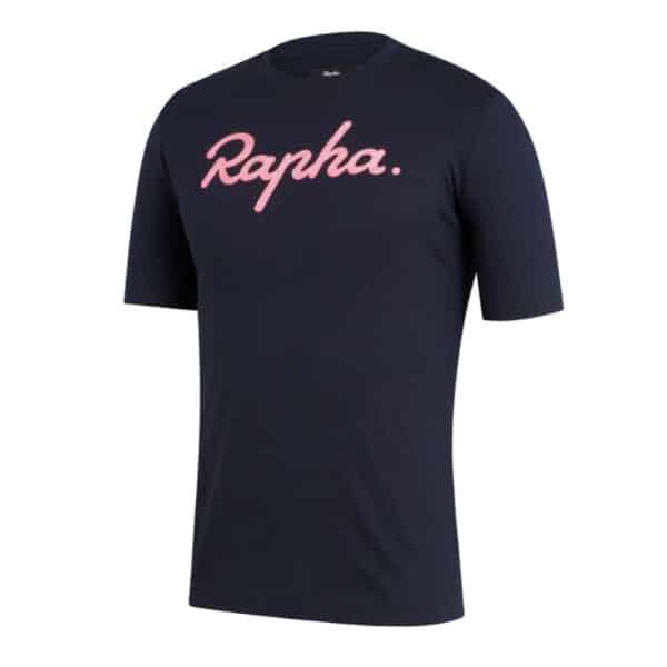 Rapha Logo T-Shirt | Navy Pink