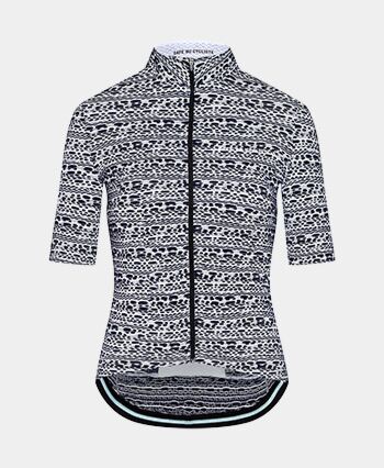 Cafe Du Cycliste Womens Francine Jersey | Textured Navy