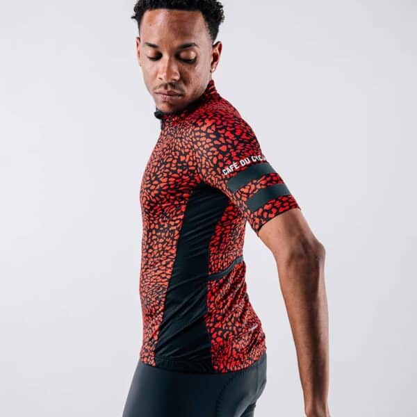 Cafe Du Cycliste Janis Jersey | Red Panther