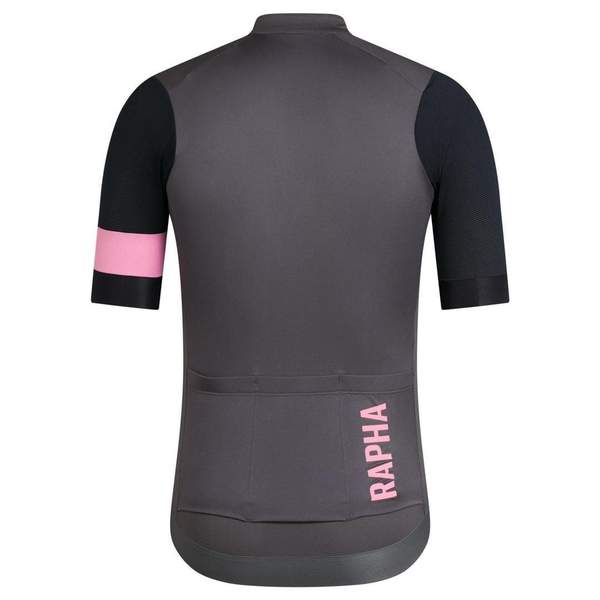 Rapha Pro Team Training Jersey | Carbon Grey Black Pink