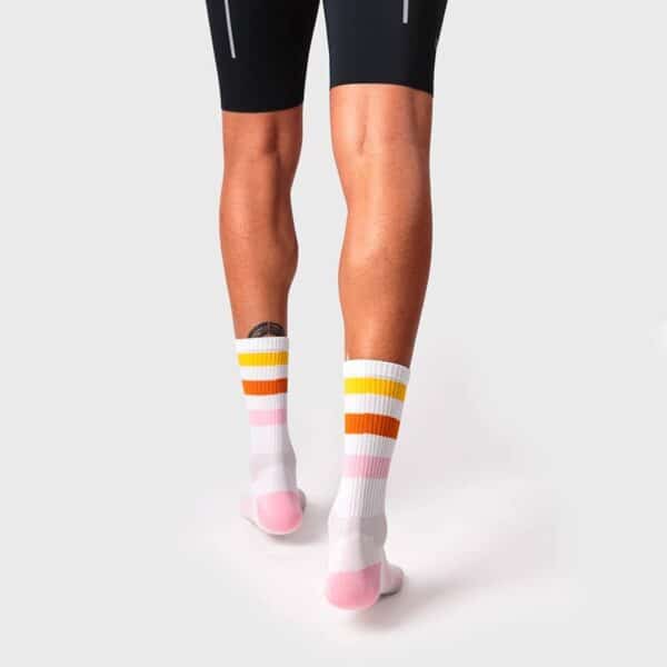 Cafe Du Cycliste Skate Socks Ginger Mix Stripes