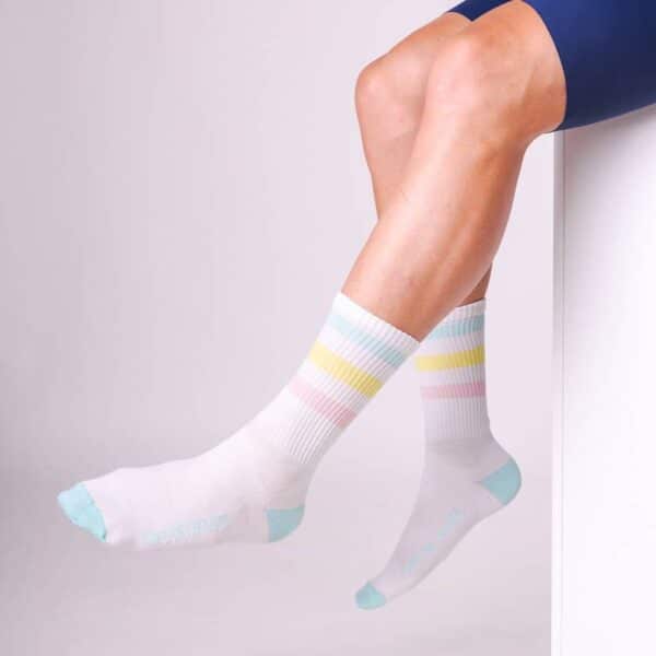 Cafe Du Cycliste Skate Socks Pastel Stripes
