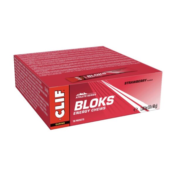 Clif Bloks Energy Chews Strawberry 18x