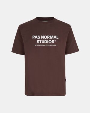 Pas Normal Studios Off-Race Logo T-Shirt Deep Brown
