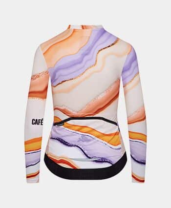 Cafe Du Cycliste Womens Atelier Alexine Long Sleeve Jersey Onyx