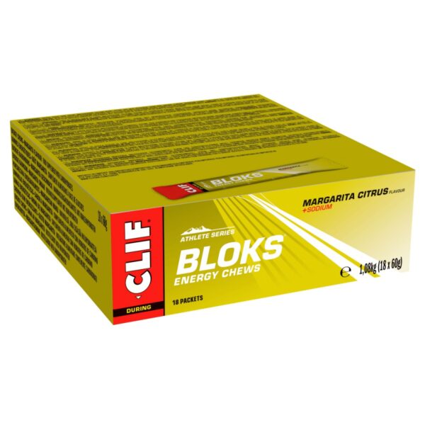 Clif Bar Clif Bloks Energy Chew Margarita Citrus Box Of 18
