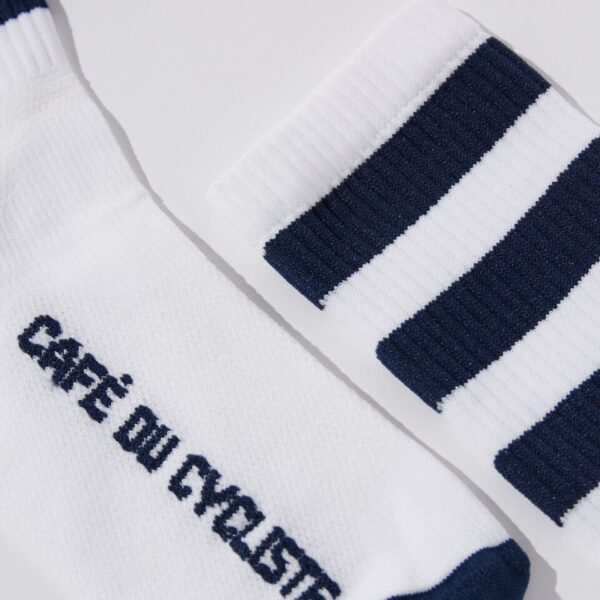 Cafe Du Cycliste Skate Socks Navy & White