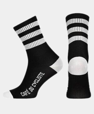 Cafe Du Cycliste Skate Socks White & Black