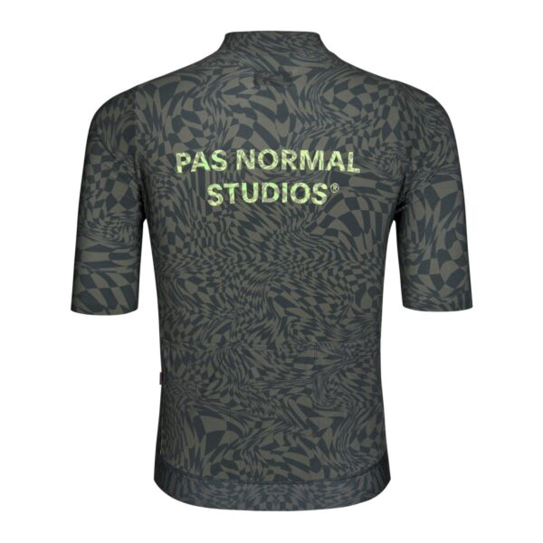 Pas Normal Studios Essential Jersey Check Olive Green