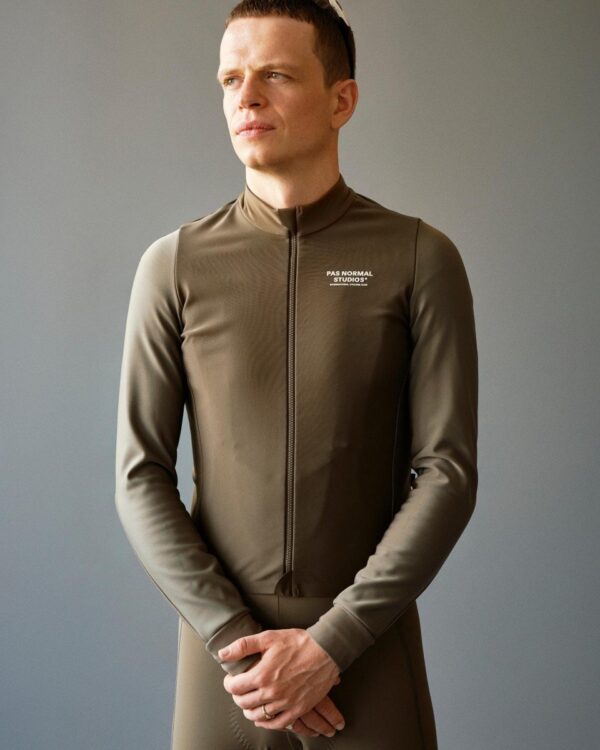 Pas Normal Studios Mechanism Thermal Long Sleeve Jersey Earth / Dark Stone