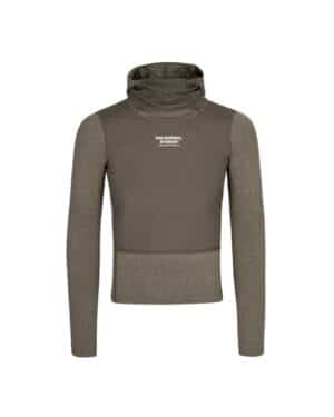 Pas Normal Studios Thermal Hooded Windproof Base Layer Dark Stone