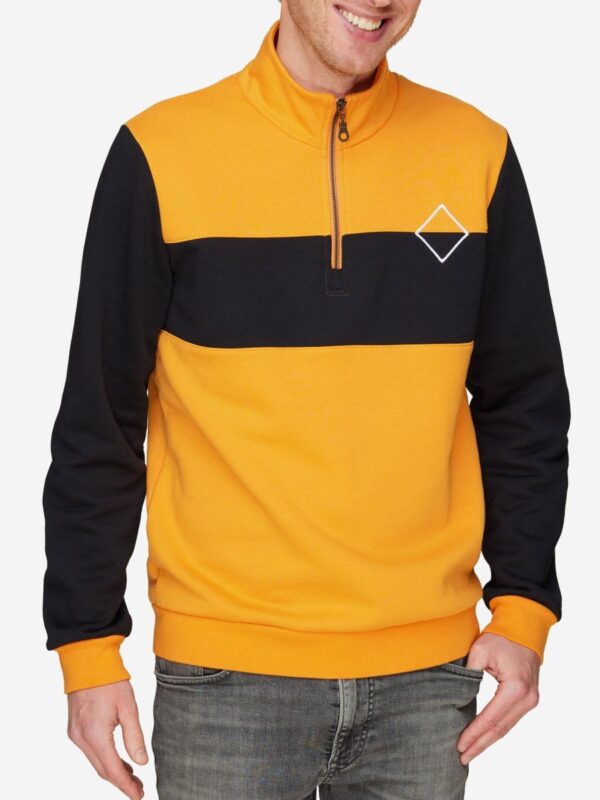 La Machine Molteni Half Zipper Sweatshirt Bright Molteni Orange