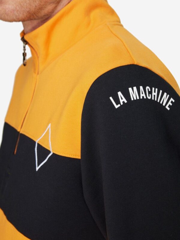 La Machine Molteni Half Zipper Sweatshirt Bright Molteni Orange