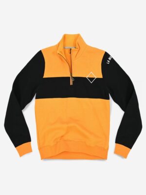 La Machine Molteni Half Zipper Sweatshirt Bright Molteni Orange