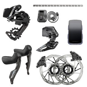 Sram Groepset Force AXS E1 2x Zwart
